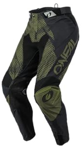 O'NEAL | Motocross-Hose | Enduro Motorrad | Strapazierfähige Denierstoffe, Mit großer Bewegungsfreiheit, Athletische Passform | Pants Mayhem Covert | Erwachsene | Schwarz Grün | Größe 30/46