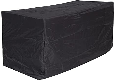 Abdeckhaube HWC-J41, Abdeckplane Schutzplane Schutzhülle, Outdoor Gartenmöbel Bank Gartenbank, anthrazit - 95x180x75cm