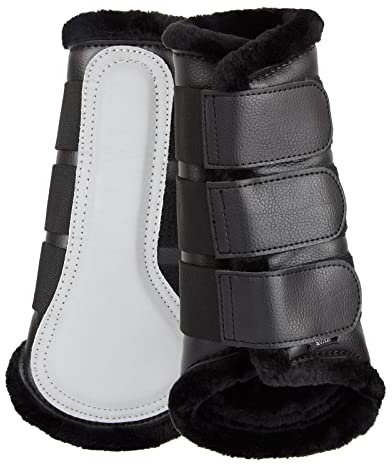 HORZE Luminox reflektierende Gamaschen, vorne, Schwarz, F