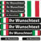INDIGOS UG Fahrrad Aufkleber Italien - 13 Fahnenaufkleber glatt - Sticker selbst gestalten - Fahrrad - Auto - Motorrad - Namensaufkleber wasserfest personalisiert - Wunschtext