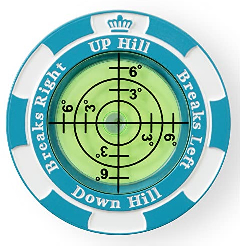 Prodigora SlopeMaster ProGreen Reader - Golf Ball Marker with High Precision Green Reading Aid Golf Accessories for Men Women (Blue)
