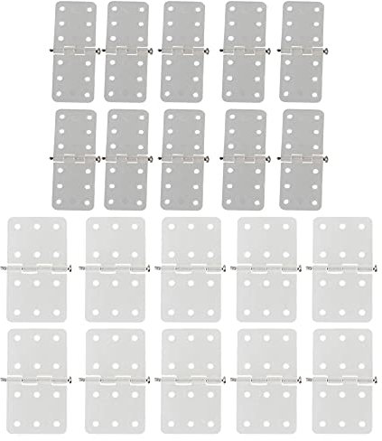 BQLZR Lot de 20 charnières en nylon pour avion RC 11 x 25 mm 16 x 28 mm Diamètre du trou 1 mm