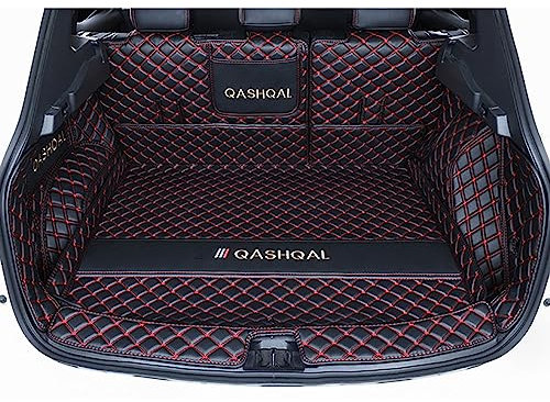 UPIKIT Auto Voller Surround Leder Kofferraummatten Kompatibel mit für Nissan Qashqai J10 J11 J12 2009-2023 2019 2020 2021 2022 Kofferraum Schutzmatten Zubehör,J11 2016-2020-A