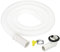 PATIKIL 3.3 Pies Aire Acondicionador Drenaje Manguera Kit, Universal Drenaje Conector MangueraAbrazadera Conector 8 para Mini-Split Ventana AC Unidad Lavavajillas Grifo, Blanco