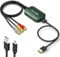 Viagkiki RCA to HDMI Converter, AV to HDMI Adapter, Composite Audio Video Converter for PS1, PS2, PS3, STB, Xbox, VHS, VCR, DVD Players (Cable Included) (Green)