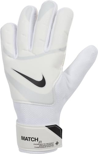Nike Unisex Kinder Torwarthandschuhe Nk Gk Match Jr - Ho23, White/Pure Platinum/Black, FJ4864-100, 5
