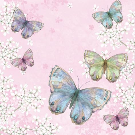 Tiflair Lunch-Servietten, flatternder Schmetterling, 3-lagig