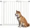 PawHut Dog Gate, Pressure Fit Stair Gate with Auto Closing Door, for Doorways, Hallways, 74-94cm Openings, White
