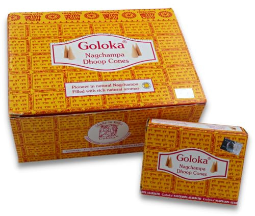 Räucherkegel LAVISA, Meditation, Aromatherapie, Duft, Atmosphäre für Zuhause, Satya, Goloka, Golden Nag