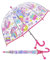 Einhorn Regenschirm Kinderschirm Stockschirm, Windsicher Robustheit Regen Regenschirm Transparent, Kinderregenschirm Durchsichtig Junge Mädchen, Kuppel-Blasenschirm Durchmesser=70cm Desserts
