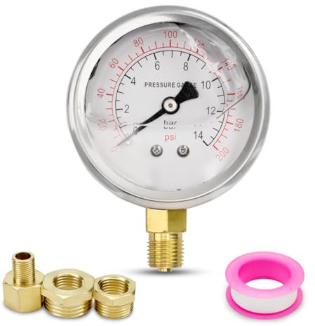 Innfeeltech 60mm Pressure Gauge - BSP 1/4