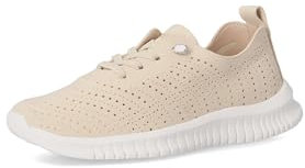 amarpies Zapato Confort Cordón Elástico - 38, Beige