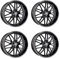 4x Oxigin Felgen Alufelgen 14 Oxrock 7,5x17 ET50 5x112 black kompatibel mit VW Caddy Golf Plus Golf V Variant Jetta Golf VI Golf VII Jetta Sh