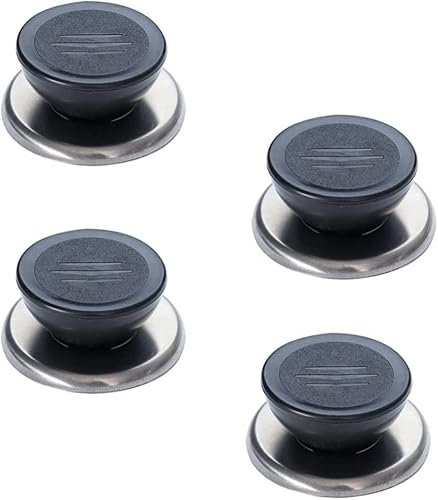 ZPECIAL 4 manijas de tapa de olla, pomos de cocina, manijas de tapa de olla, pomos universales para utensilios de cocina