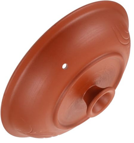 Zerodeko Casserole Cover Vent Hole Stew Pot Lid for Clay Pot Lids Stockpot Cover