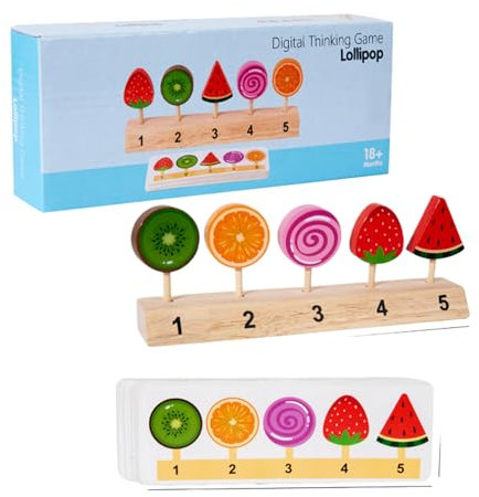 Ice Cream Popsicle Toy | Pretend Play Popsicle Puzzle | Wooden Popsicle Toy For Kids | Matching Ice Cream Puzzle Toy | Finely Polished Kid's Toy Portable And Easy To Store Wood For Birthday, Christmas