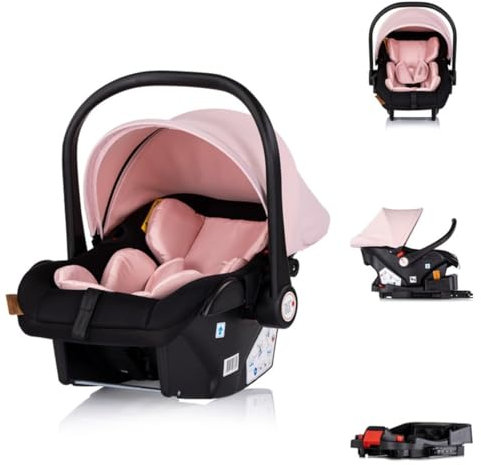 Chipolino Set Babyschale Isofix-Basis-Station Amore i-Size Gruppe 0+ (0-13 kg) pink