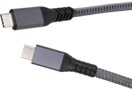 1m USB-C Kabel mit Vollem Funktionsumfang, USB4 240W PD Schnellladung 80 Gbit/s Hochgeschwindigkeitsdatenübertragung Unterstützt 4K 144Hz Display für MacBook Pro iPhone iPad Lenovo Samsung SSD
