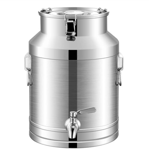 YLKJCE Contenitore Olio 5 Litri con Rubinetto Tappi per taniche Olio Coperchio sigillato e Maniglia per Vino/Olio da Cucina/Latte/Cereali(Capacity,5L)