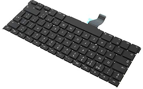 EIMSOAH Hochwertige Britische Tastatur für Pro A1502, 13 Zoll, Reaktionsschnelle Tasten, Passgenaues Ersatzteil für Effiziente Schreibkräfte