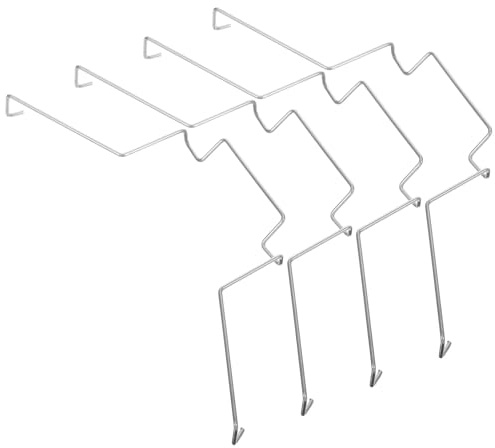 Supvox 4 Stück CPU Lüfter Halterungen aus Stahl Draht für 12cm Computer Kühlventilator Einfache Montage und Verbesserte Hitzeableitung Silberfarbene Lüfterklammern