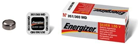Energizer Silver Uhrenbatterien 357/303 (AG13), 10 Stück