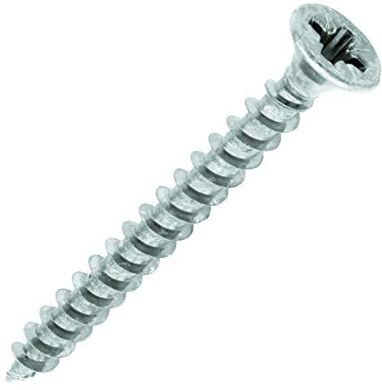 TIMCO Solo Chipboard & Woodscrews - PZ - Double Countersunk 4.0 x 40 - Zinc - Box of 200