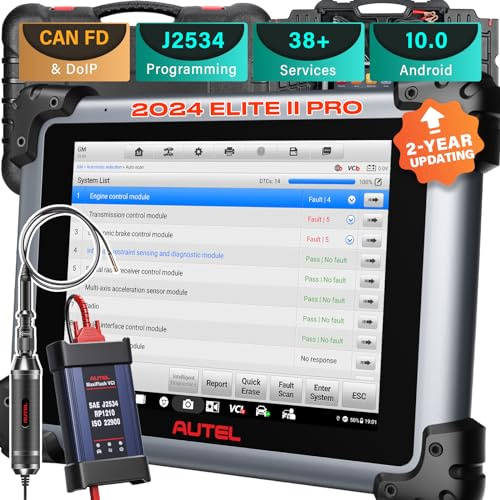 Autel Maxisys Elite II PRO OBD2 Diagnosegerät 2024 Diagnose Scan Tool Upgraded von MK908P/MS908S, J2534 Programmierung & Codierung, 38+ Dienste, All-System-Diagnose, 2 Jahre Update