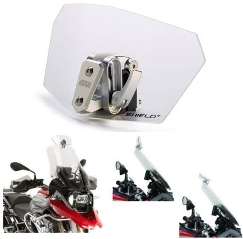 Universal-Befestigung für Windschutzscheiben oder Windschutzscheibe GIVI S180T Ring aus Aluminium für die Scheibe ist 4 mm stark.