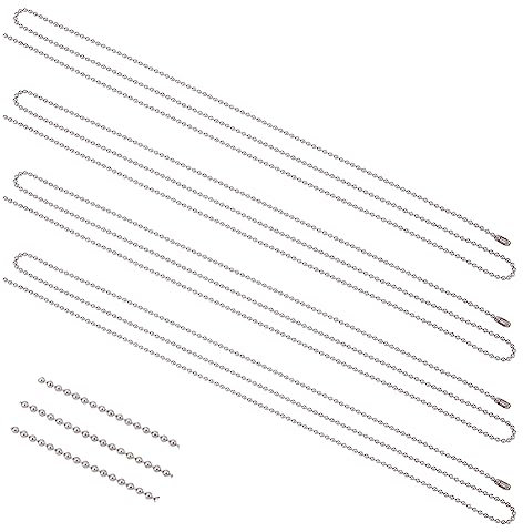 PH PandaHall Kugelkette aus Edelstahl 1.5mm Stainless Steel Color-1.5mm