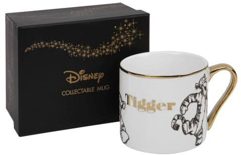 Winnie the Pooh Disney Classic Collectable New Bone China Mug Tigger Gold