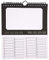 Geburtstagskalender 23x19cm Ewiger Kalender Immerwährender Wandkalender schwarz weiss DIY