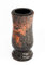Afterglow Élégant vase funéraire en granit véritable, Aurora Finlande, Hauteur : 20 cm, Diamètre : 10 cm, Résistant aux intempéries et au gel, Avec insert en plastique