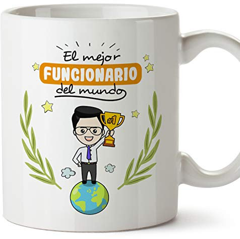 MUGFFINS Taza Funcionario (Mejor del Mundo) - Regalos Originales y Divertidos de Oposición