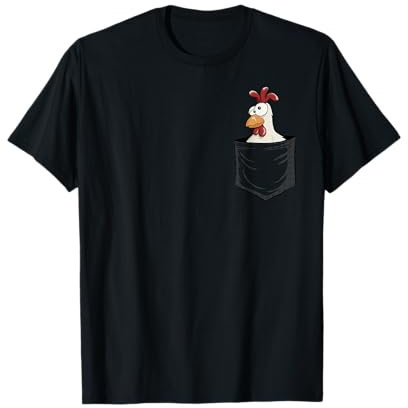 Landwirte & Hühner Flüsterer Verrücktes Huhn In Tasche T-Shirt