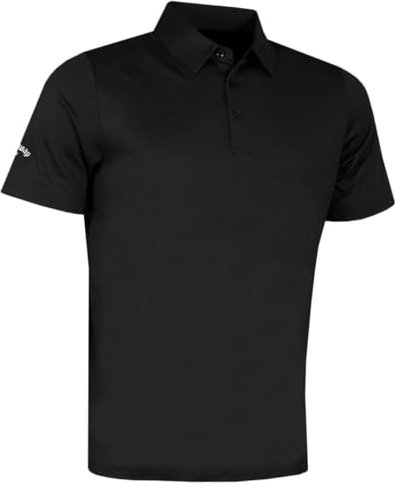Callaway Mens Emea Solid Polo Shirt, Caviar, 3XL EU