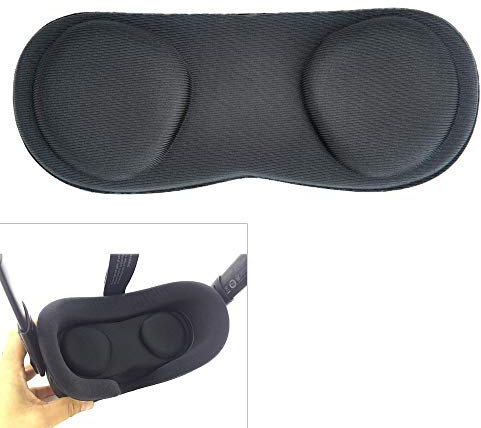 MWOOT VR Lens Dust Proof Protect Cover for Oculus Quest, Washable Protective Sleeve Eye Pad -Black