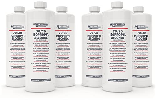8241 70/30 Isopropyl Alcohol Electronics Cleaner, 945mL Bottles (6 Pack, sold as case pack only)