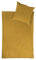 jilda-tex Bio-Bettwäsche Stone-Washed Lissabon 100% Bio-Baumwolle Knitterlook Stehsaum Uni Made in Green (Senfgelb, 135 x 200 cm)