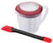 Westmark Back-Set 2tlg., Rührbecher mit Deckel, »Helena«, 1,4 l und Teigschaber »Duo«, Kunststoff/Silikon, Helena, Duo, Transparent/Rot/Schwarz, 310522E6
