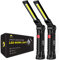 LHOTSE COB luces de trabajo recargables, luz de trabajo LED con base magnética y soporte de rotación de 360°, 5 modos de luz de inspección para reparación de coches, hogar, garaje, emergencia,