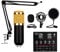 V8 Condenser Microphone Bundle, BM-800 Mic Kit with Live Sound Card,for Recording, Voice Over, Streaming, Home Studio