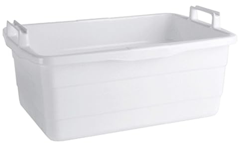 Lockweiler Wanne 62x43x25cm 45l eckig Kunststoff weiß