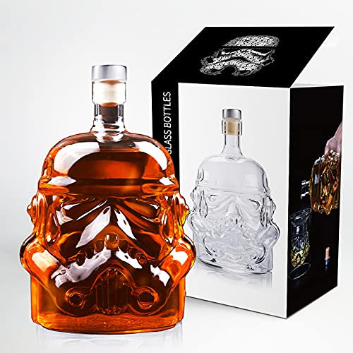Carafe à whisky en forme de carafe à whisky pour vin, alcool, scotch, bourbon, brandy - 750 ml