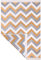 Fashion4Home Teppich Läufer - Tepiche für Wohnzimmer, Schlafzimmer, Küche, Kinderzimmer, Badezimmer - Boho Kelim - Läufer Flur, Zigzag-Gold, Größe: 120x170 cm