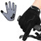 WESTWOOD FOX WFX Cycling Gloves Full Finger Mountain Bike Gloves Touchscreen MTB Gloves Padded Anti-Slip MTB Road Biking Sports Gloves for men and women (Black, S)