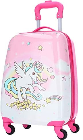 TheTrueC Kinder Trolley, Hartschale, Einhorn pink