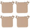 Cuscini per Sedie da Esterno Impermeabili – Resistenti All'Acqua – Ideale per Interni ed Esterni in Giardino, Cucina, Sala da Pranzo, Salotto, Patio, Ufficio, 4 Cuscini - Beige - 40 x 40 x 5 cm