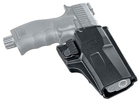 T4E Holster aus Polymer, für HDP 50 / TP 50, Gürtelaufnahme höhenverstellbar und auf Gürtelbreite einstellbar
