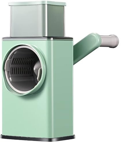 SANON Vegetable Slicer Mandolin Drum Slicer, Vegetable Cutting Machine, Julienne Grinder with 3 Stainless Steel Blades